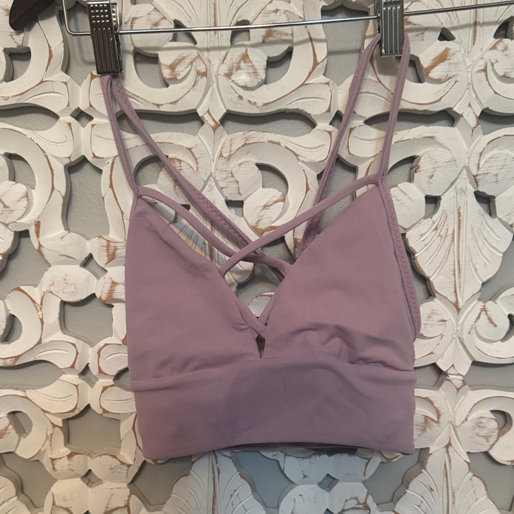 Lululemon Women's Strappy Bralette - Lavender size 2 small